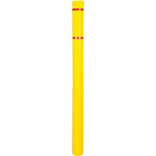 Polyethylene Bollard Cover, 4-1/2" Dia. x 64" L, Red/Yellow Nia-Chem Ltd.
