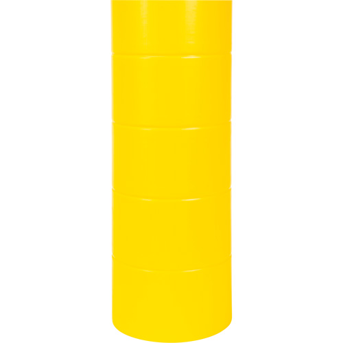 Capuchon en poly&eacute;thyl&egrave;ne pour borne de protection, 6-5/8" dia. x 60" l, Rouge/Jaune Nia-Chem Ltd.