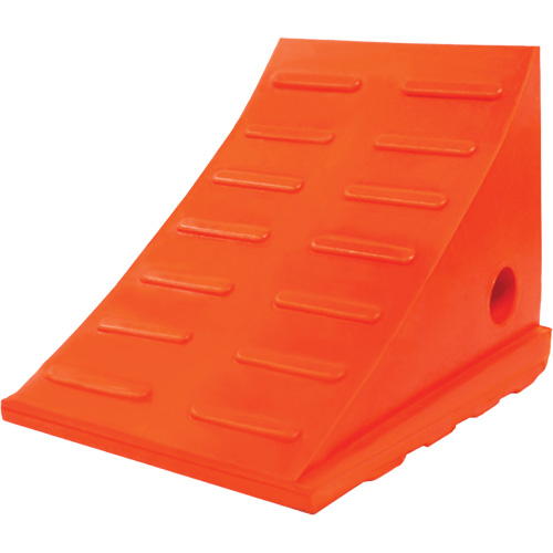 25 Ton General Purpose Wheel Chock, Urethane, Orange Nia-Chem Ltd.