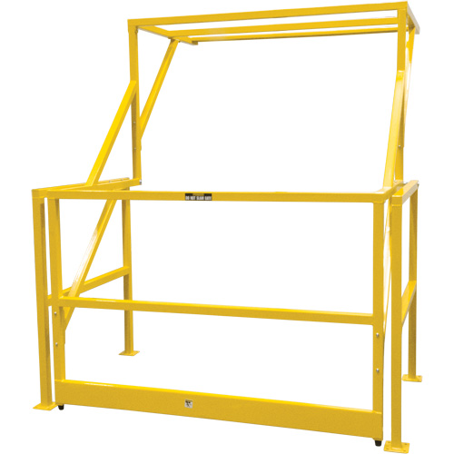 Mezzanine Safety Gate, 70" L x 77" H, 78" Raised, Yellow Nia-Chem Ltd.