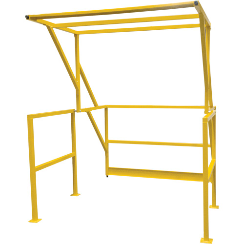 Mezzanine Safety Gate, 70" L x 77" H, 78" Raised, Yellow Nia-Chem Ltd.