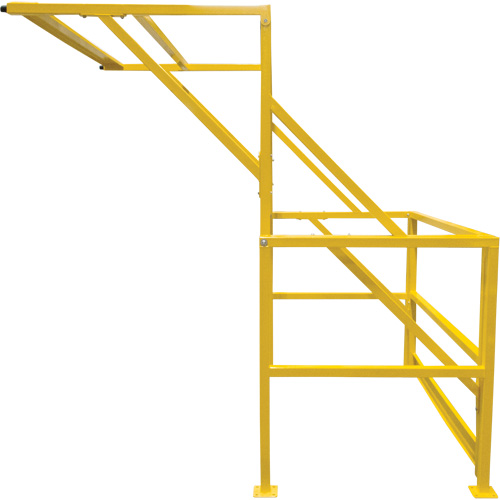 Mezzanine Safety Gate, 70" L x 77" H, 78" Raised, Yellow Nia-Chem Ltd.