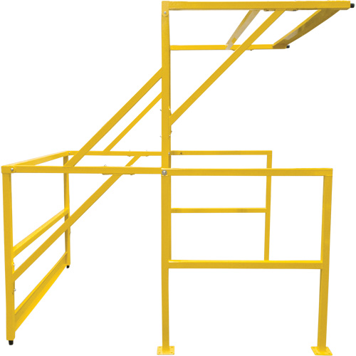 Mezzanine Safety Gate, 70" L x 77" H, 78" Raised, Yellow Nia-Chem Ltd.