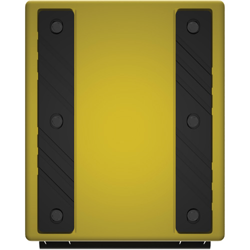 Cale de roue ultra-robuste pour l'exploitation mini&egrave;re Checkers Safety, PEHD, Jaune, 14-1/2" la x 17-1/2" p x 16" h Nia-Chem Ltd.