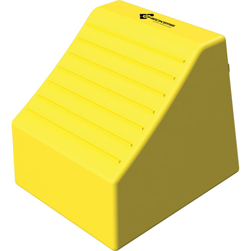 Checkers Safety Heavy-Duty Ultra Class Mining Wheel Chock without Bracket, HDPE, Yellow, 14-1/2" W x 17-1/2" D x 16" H Nia-Chem Ltd.