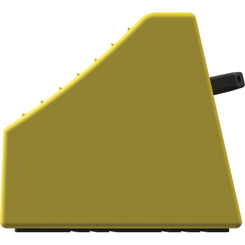 Checkers Safety Heavy-Duty Ultra Class Mining Wheel Chock without Bracket, HDPE, Yellow, 14-1/2" W x 17-1/2" D x 16" H Nia-Chem Ltd.
