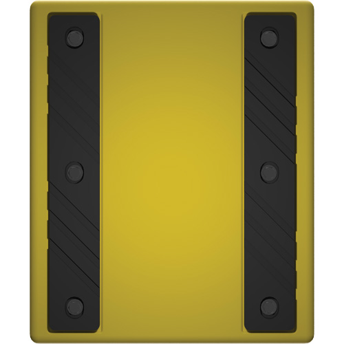 Checkers Safety Heavy-Duty Ultra Class Mining Wheel Chock without Bracket, HDPE, Yellow, 14-1/2" W x 17-1/2" D x 16" H Nia-Chem Ltd.