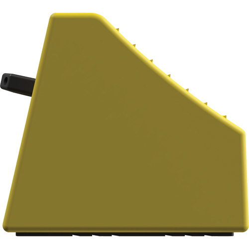 Checkers Safety Heavy-Duty Ultra Class Mining Wheel Chock without Bracket, HDPE, Yellow, 14-1/2" W x 17-1/2" D x 16" H Nia-Chem Ltd.