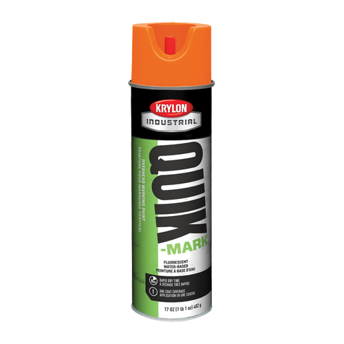 Peinture de marquage industrielle &agrave; base d'eau pour le travail en hauteur Quik-Mark, 17 oz, Canette a&eacute;rosol Nia-Chem Ltd.