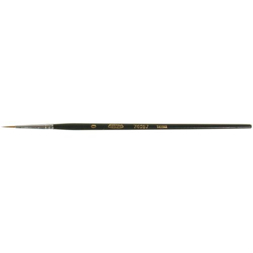Artist Paint Brush, 1/16" Brush Width, Red Sable, Wood Handle Nia-Chem Ltd.