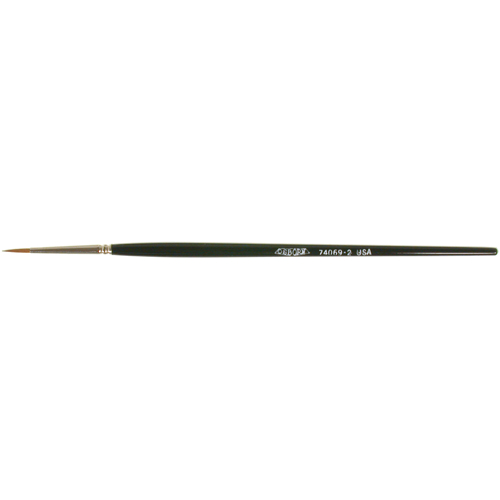 Artist Paint Brush, 3/32" Brush Width, Red Sable, Wood Handle Nia-Chem Ltd.