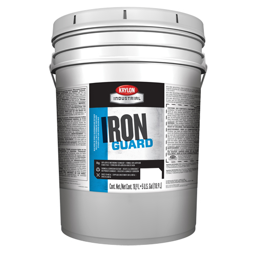 Industrial Iron Guard&reg; Water-Based Enamel, 5 gal., Pail, White Nia-Chem Ltd.