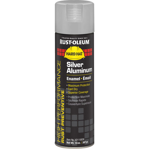 Peinture-&eacute;mail en a&eacute;rosol syst&egrave;me V2100, Aluminium argent, Brillant, 14 oz, Canette a&eacute;rosol Nia-Chem Ltd.