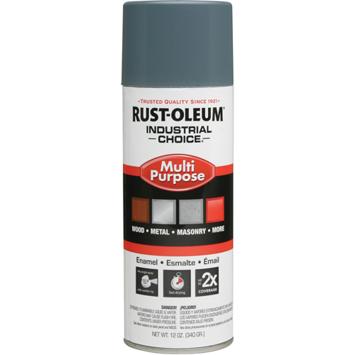 Industrial Choice&reg; 1600 System Multi-Purpose Enamel Spray Paint, Machine Grey, Gloss, 12 oz., Aerosol Can Nia-Chem Ltd.
