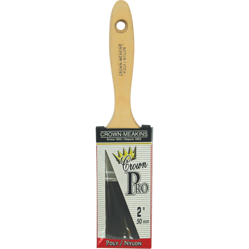 Straight Pro Paint Brush, Poly/Nylon, Wood Handle, 2" Width Nia-Chem Ltd.