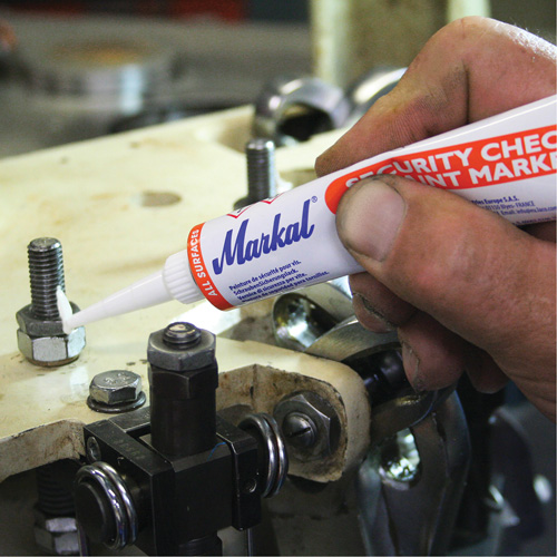 Security Check Paint Marker, 1.7 oz., Tube, Yellow Nia-Chem Ltd.