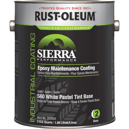 Sierra Performance S60 Water-Based Epoxy Maintenance Coating Pastel Base, Gallon, Tint Base Nia-Chem Ltd.