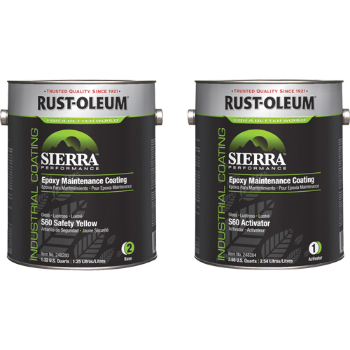 Trousse de rev&ecirc;tement dentretien &eacute;poxydique &agrave; base deau Sierra S60, Gallon, Jaune Nia-Chem Ltd.