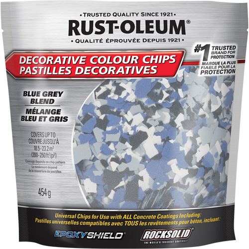 Decorative Colour Chips, 474 g, Bag, Blue Grey Blend Nia-Chem Ltd.