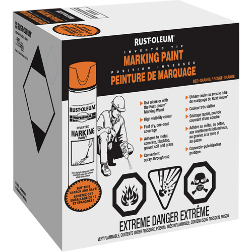 Peinture de marquage renvers&eacute; en a&eacute;rosol, Canette a&eacute;rosol Nia-Chem Ltd.