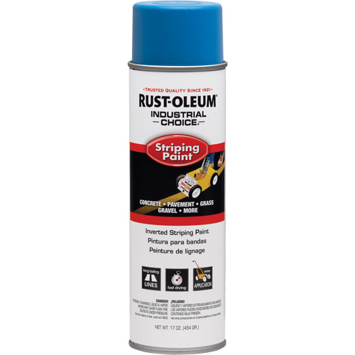 Peinture pour traçage de ligne &agrave; l'envers du syst&egrave;me S1600, Bleu, Canette a&eacute;rosol Nia-Chem Ltd.