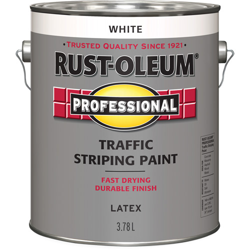 Peinture pour traçage de lignes de circulation, Blanc, 3,78 L, Cruche Nia-Chem Ltd.