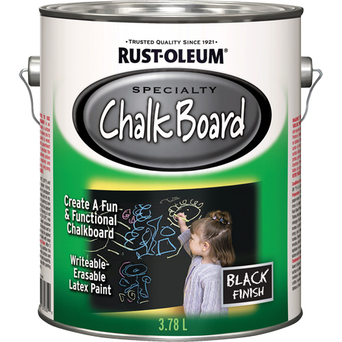 Specialty Chalk Board Paint, 3.78 L, Gallon, Black Nia-Chem Ltd.
