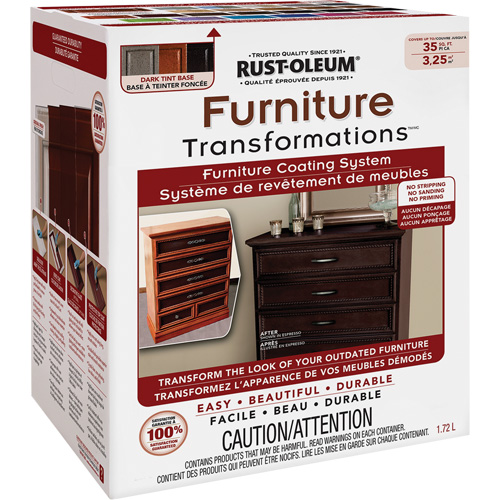 Syst&egrave;me de rev&ecirc;tement de meubles Furniture Transformations, 1,72 L, Trousse, Base &agrave; teinter Nia-Chem Ltd.