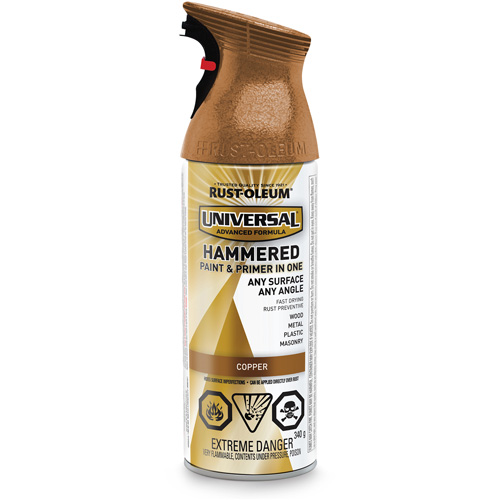 Universal&reg; Paint & Primer In One Spray Paint, Copper, Hammered, Aerosol Can Nia-Chem Ltd.