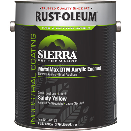 Sierra Performance MetalMax&reg; Plus DTM Acrylic Enamel, Gallon, Yellow Nia-Chem Ltd.