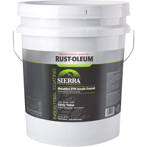 &eacute;mail acrylique DTM Sierra Performance MetalMax Plus, 5 gal., Seau, Jaune Nia-Chem Ltd.