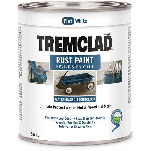 Tremclad&reg; Water-Based Rust Paint, 946 ml, Can, White Nia-Chem Ltd.
