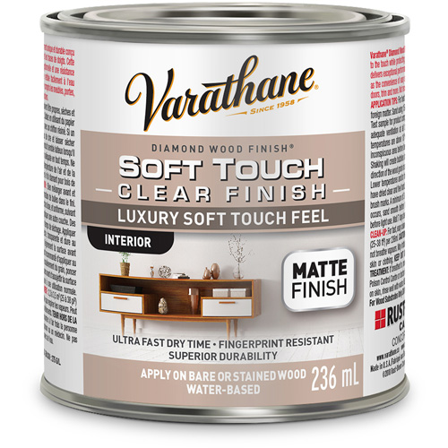 Rev&ecirc;tement &agrave; fini diamant pour bois Varathane, 236 ml, Transparent, Mat Nia-Chem Ltd.