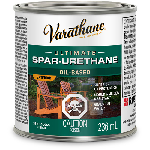 Fini diamant pour bois Varathane ext&eacute;rieur, 236 ml, Transparent, Semi-brillant Nia-Chem Ltd.