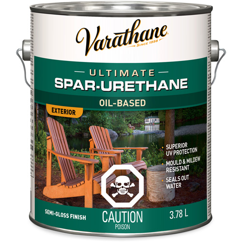 Fini diamant pour bois Varathane ext&eacute;rieur, 3,78 L, Transparent, Semi-brillant Nia-Chem Ltd.