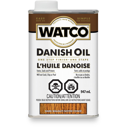 Huile danoise Watco, 947 ml, Noyer fonc&eacute;, Transparent Nia-Chem Ltd.