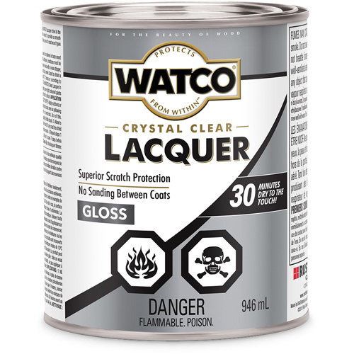 Watco&reg; Lacquer Wood Finish, 946 ml, Clear, Gloss Nia-Chem Ltd.