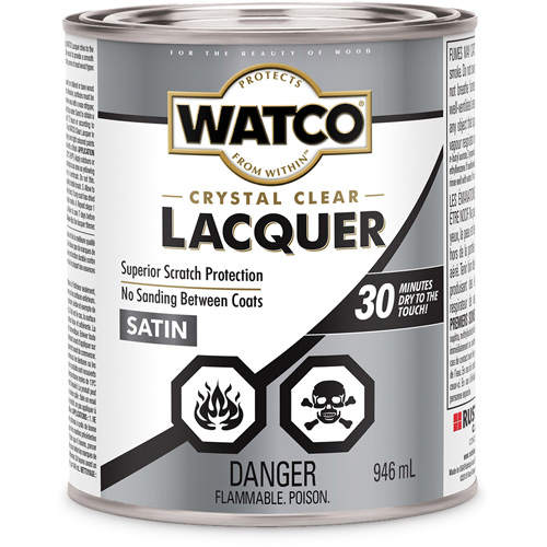 Watco&reg; Lacquer Wood Finish, 946 ml, Clear, Satin Nia-Chem Ltd.