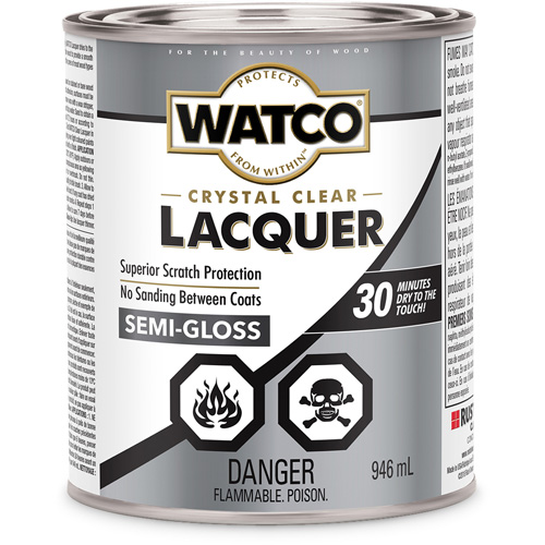 Watco&reg; Lacquer Wood Finish, 946 ml, Clear, Semi-Gloss Nia-Chem Ltd.