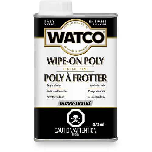 Teinture &agrave; essuyage en poly Watco, 473 ml, Transparent, Brillant Nia-Chem Ltd.