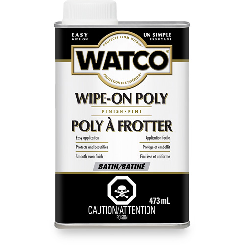 Watco&reg; Wipe-on Poly Stain, 473 ml, Clear, Satin Nia-Chem Ltd.