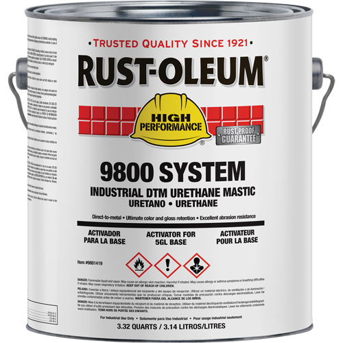 9800 System DTM Urethane Mastic Activator, 1 gal. Nia-Chem Ltd.