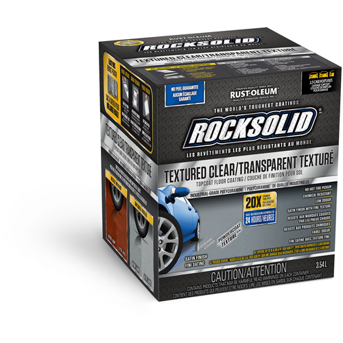 Couche de finition RockSolid, Satin/Textur&eacute;, Transparent Nia-Chem Ltd.