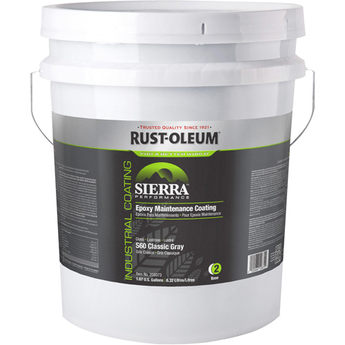 Sierra Performance S40 Floor Coating Base Component, 5 gal., Water-Based, High-Gloss, Grey Nia-Chem Ltd.
