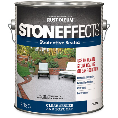 Stoneffects Protective Concrete Sealer, 3.78 L, Water-Based, Transparent, Clear Nia-Chem Ltd.