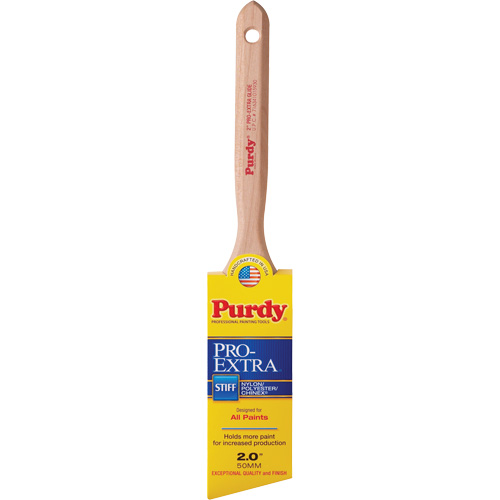 Pro-Extra Glide Paint Brush, Blended Material, Wood Handle, 2" Width Nia-Chem Ltd.
