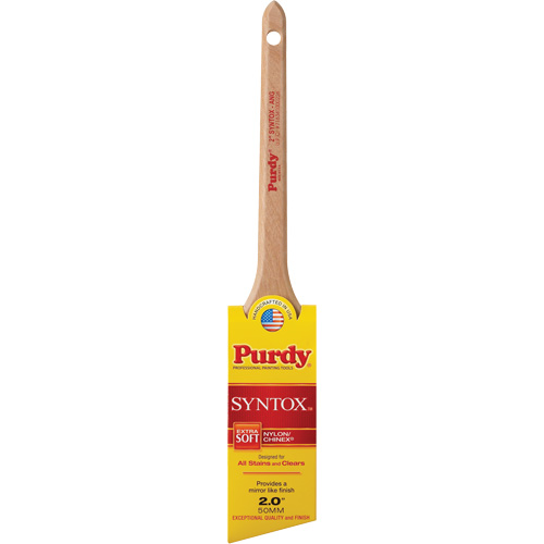 Pinceau &agrave; angle Syntox, Synth&eacute;tique, Manche Bois, Largeur de 2" Nia-Chem Ltd.