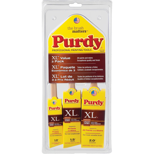 Assortiment de pinceaux XL, Poly/nylon, Manche Bois Nia-Chem Ltd.