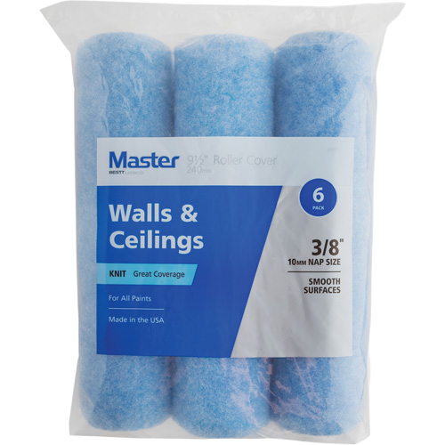Master Knit Roller Cover, 10 mm (3/8") Nap, 240 mm (9-1/2") L Nia-Chem Ltd.