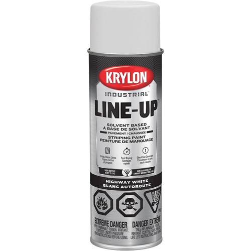 Professional Solvent-Based Marking Paint, White, 18 oz., Aerosol Can Nia-Chem Ltd.